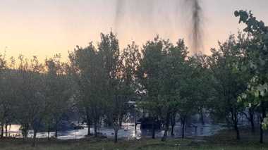 DN 19A rămâne închis, în judeţul Satu Mare, după ce o pungă cu gaze a fost atinsă în timpul unor lucrări de forare/ O staţie de carburanţi aflată în zonă a fost închisă, din motive de siguranţă - FOTO