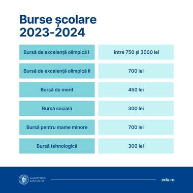 Ministerul Educaţiei: Metodologia-cadru de acordare a burselor şcolare a fost trimisă spre publicare la Monitorul Oficial