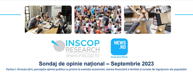 Sondaj INSCOP pentru News.ro - Mai mult de două treimi dintre români consideră că în România lucrurile se îndreaptă într-o direcţie greşită, peste 40% cred că economia va avea  evoluţie negativă / Starea de sănătate, principala îngrijorare