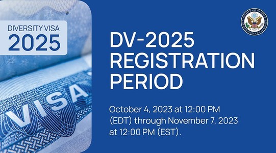 Departamentul de Stat: Perioada de înregistrare în programul Diversity Visa DV-2025 începe la data de 4 octombrie şi se încheie la 7 noiembrie