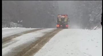 Suceava: Mai multe vehicule, blocate pe DN 17, în localitatea Păltinoasa, din cauza zăpezii / Centrul Infotrafic: Este zăpadă depusă pe carosabil şi ninge în continuare - VIDEO