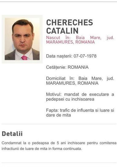 Prefectul de Maramureş a emis ordinul de constatare a încetării mandatului de primar al lui Cătălin Cherecheş