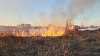 Şapte hectare de teren, cuprinse de un incendiu / Zona se află în proximitatea Sălii Polivalente din municipiul Giurgiu - VIDEO, FOTO 