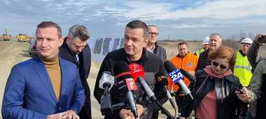 Sorin Grindeanu, în vizită pe şantierul centurii sud a municipiului Timişoara: Primăria Timişoara trebuia să mute utilităţile din zona sensului giratoriu pe care CNAIR îl va amenaja pe cheltuiala sa în acel loc