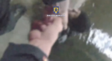 Poliţiştii din Capitală au scos din râul Dâmboviţa o femeie în vârstă de 66 de ani, care trecea prin zonă, i s-a făcut rău, şi a căzut în apă / Ea a fost transportată la spital pentru îngrijiri medicale - VIDEO 