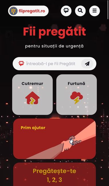 Cea de-a doua versiune a Platformei ”Fii Pregătit” a fost lansată – Arafat: Asistentul virtual a fost făcut pe tehnologia inteligenţei artificiale, răspunde întrebărilor pe situaţii de urgenţă / Predoiu: Transformă cetăţenii în parteneri ai salvatorilor