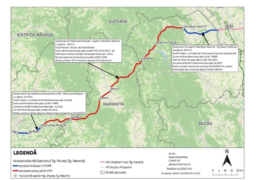 Apel al asociaţiilor civice ieşene către ministrul Transporturilor şi şeful CNAIR: Realizarea A8 este tergiversată din lipsă de interes, rea-voinţă, exces birocratic sau incompetenţă profesională