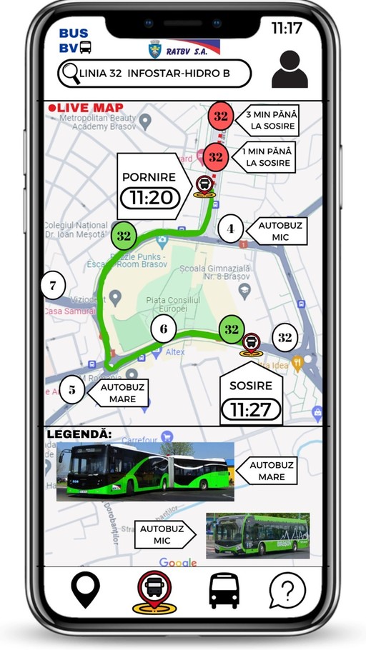 Braşovul va avea o aplicaţie care va oferi în timp real date despre transportul în comun şi va transmite alerte când autobuzele nu ajung la ora programată