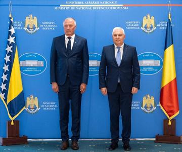 Ministrul Angel Tîlvăr şi omologul său din Bosnia şi Herţegovina au semnat Acordul privind cooperarea în domeniul apărării