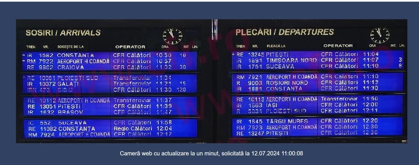 Temperaturile extreme afectează mersul trenurilor - viteza de circulaţie va fi redusă, în medie, cu 20-30 km/h faţă de viteza normală, pe întreaga reţea feroviară. Măsura, luată pentru siguranţa traficului feroviar
