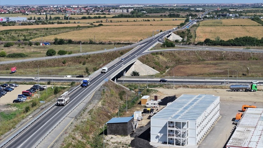 Traficul rutier pe drumurile de urcare pe centura Timisoara Nord, pe Calea Lugojului, închis pentru desfăşurarea unor lucrări de conexiune cu centura Timişoara Sud