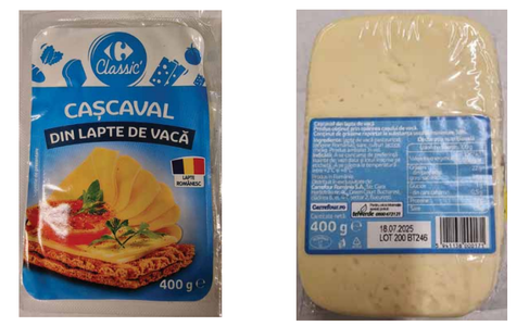 Lot de caşcaval din lapte de vacă, retras din magazinele Carrefour din cauza prezenţei bacteriei Listeria monocytogenes/ Recomandări pentru cumpărători