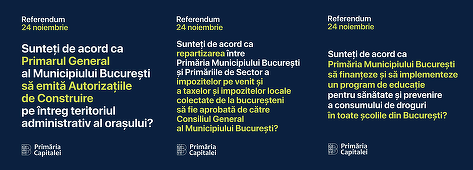 Primarul general al Capitalei, Nicuşor Dan, explică pe Facebook de ce este important ca bucureştenii să voteze la Referendumul local din 24 noiembrie