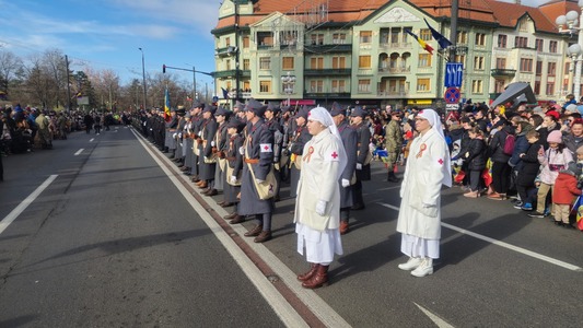 Timişoara: Prima paradă de 1 Decembrie fără autospeciale şi tehnică de luptă - FOTO
