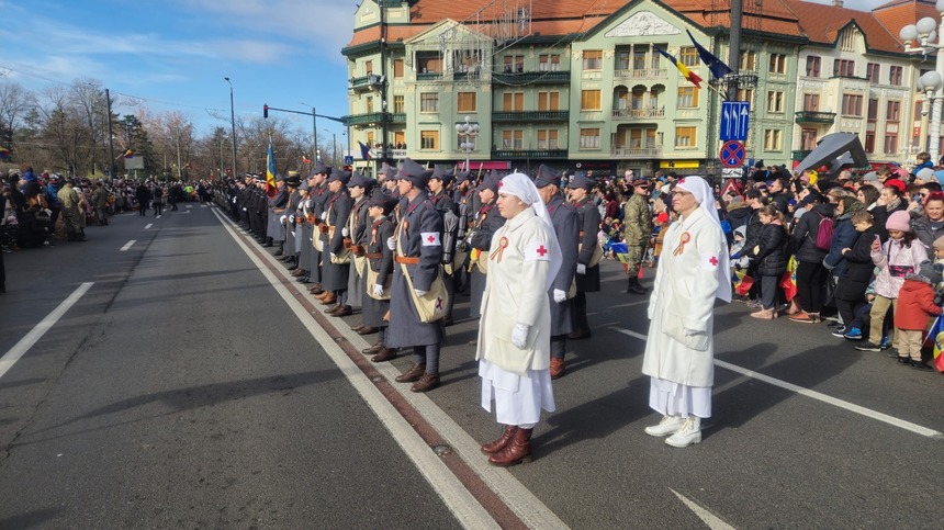 Timişoara: Prima paradă de 1 Decembrie fără autospeciale şi tehnică de luptă - FOTO
