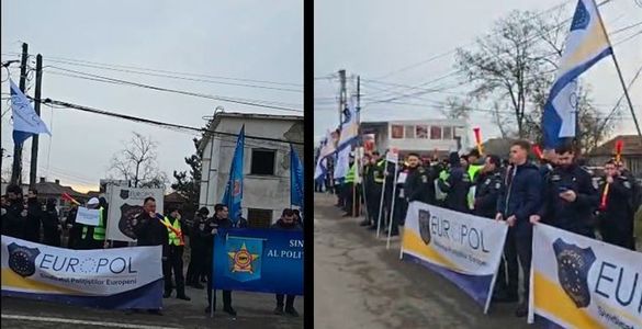 Peste 100 de poliţişti de frontieră protestează la Sculeni/ Angajaţii MAI se pregătesc de protest faţă de măsurile de diminuări salariale