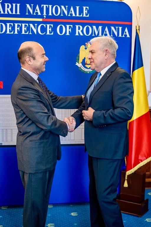 Ministrul Apărării, întâlnire cu ambasadorul Republicii Italiene în România: Am mulţumit Italiei pentru sprijinul oferit ţărilor din regiunea flancului estic al NATO, în special pentru participarea la misiunile de Poliţie Aeriană întărită în România