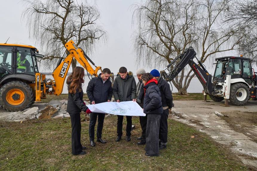 Primarul Sectorului 6: Am dat startul amenajării parcului Lacului Morii, faza II, insula! Va fi amenajată pentru plajă, activităţi culturale şi va avea mulţi arbori. Lucrările vor dura 15 luni / Cum va arăta insula - FOTO