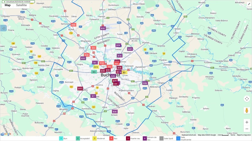 Garda Naţională de Mediu face verificări la Primăria Capitalei după ce s-au înregistrat depăşiri la indicatorii PM10 şi PM2.5 / Controlul vizează adoptarea de către municipalitate a unor măsuri care să ducă la creşterea calităţii aerului 
