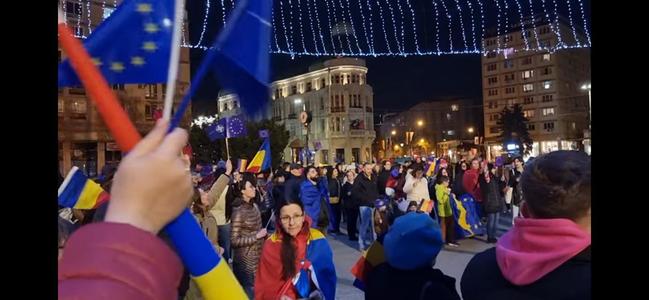 Peste 200 de persoane, la mitingul ”EuRo Manifest” de la Iaşi