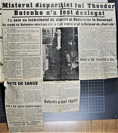 SRI a desecretizat documente privind dispariţa, în 1938, a consilierului Legaţiei URSS la Bucureşti  – Note, corespondenţă, articole din presă, inclusiv cele reţinute de cenzură / Tratarea eronată a situaţiei ar fi putut conduce la un nou Sarajevo