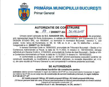 SANADOR îl contrazice pe deputatul USR Emanuel Ungureanu: Am cerut Primăriei Capitalei autorizaţie pentru extinderea Centrului său Oncologic, ”un spital oncologic existent destinat exclusiv tratării afecţiunilor oncologice, inclusiv pentru copii”