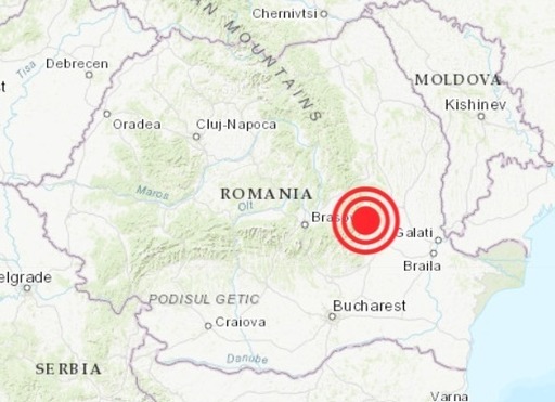 UPDATE - Un cutremur de magnitudine 4,4 pe Richter s-a produs duminică seară în zona seismică Vrancea. A fost urmat după două ore de un nou seism de magnitudine 3