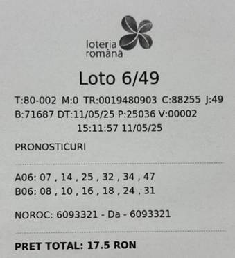 Câştigătoarea premiului de Categoria I la tragerea Loto 6/49 de duminică, o femeie din Bucureşti, şi-a ridicat câştigul