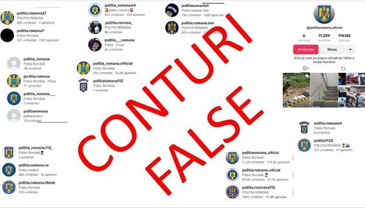 MAI anunţă eliminarea a peste 160 de conturi TikTok care utilizau ilegal însemnele Poliţiei Române
