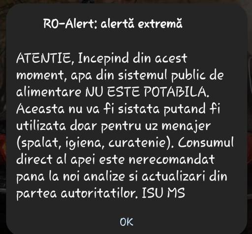 Creştere a salinităţii în apa râului Târnava Mică, după inundarea Salinei Praid/ CJSU Mureş a propus instituirea stării de alertă în mai multe localităţi/ Circa 39.000 de persoane, afectate/ Apa din reţeaua publică nu este potabilă
