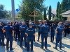 Maramureş: Troiţă în memoria celor doi tineri poliţişti care au murit, în urmă cu un an, într-un accident rutier la Târgu Lăpuş - FOTO