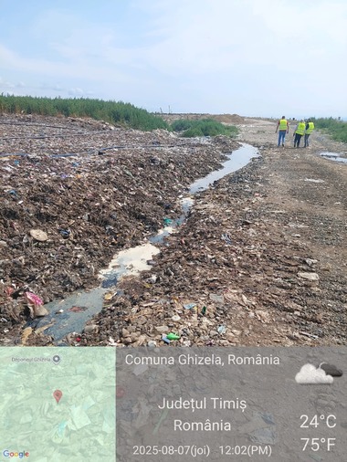 Amendă de 150.000 de lei pentru operatorul Depozitului de Deşeuri Nepericuloase din Timiş, dată de comisarii de la Garda de Mediu/ Scurgeri de levigat şi lipsa captării gazului, printre nereguli