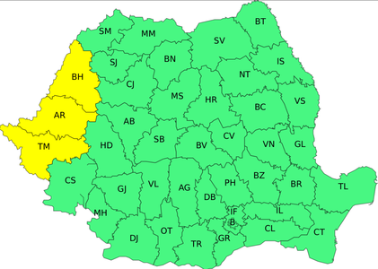 Caniculă în judeţele Timiş, Arad şi Bihor vineri, cu temperaturi de până la 37 de grade