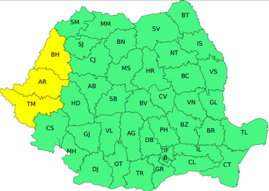 Caniculă în judeţele Timiş, Arad şi Bihor vineri, cu temperaturi de până la 37 de grade
