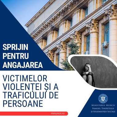 Guvernul a aprobat acordarea unei subvenţii de 2.250 lei/lună angajatorilor care încadrează în muncă victime ale violenţei domestice sau ale traficului de persoane, dacă acestea sunt înregistrate ca şomeri