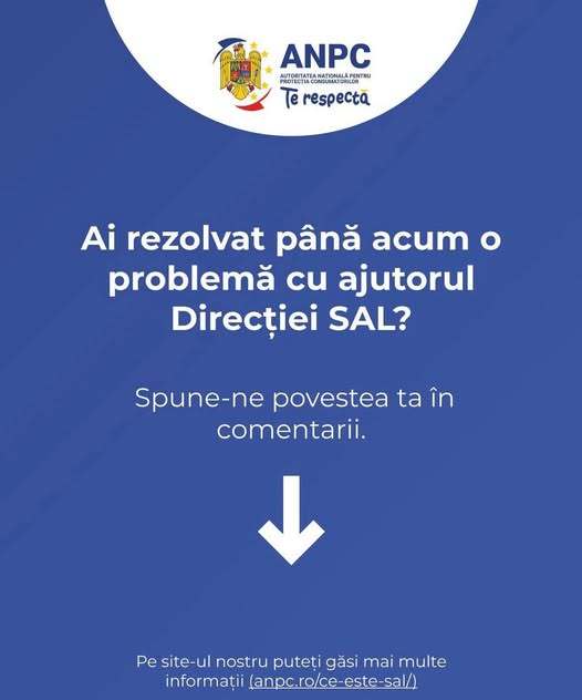 ANPC: România are doar 2 entităţi de tip SAL, structură care oferă soluţii amiabile, rapide şi echilibrate între consumatori şi operatorii economici / Orice reorganizare grăbită sau blocaj administrativ în activitate poate avea consecinţe grave