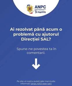 ANPC:  România are doar 2 entităţi de tip SAL, structură care oferă soluţii amiabile, rapide şi echilibrate între consumatori şi operatorii economici / Orice reorganizare grăbită sau blocaj administrativ în activitate poate avea consecinţe grave