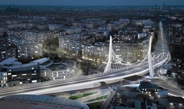 Pasajul Apărătorii Patriei din sectorul 4 al Capitalei, aflat în construcţie, ar putea fi dat în folosinţă la sfârşitul anului viitor/ Băluţă: Acest pasaj va închide inelul median de circulaţie şi va lega nordul de sudul oraşului - FOTO