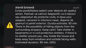 UPDATE Tulcea: RO-Alert pentru zona de nord a judeţului / Există riscul căderii unor obiecte din spaţiul aerian/ Nou mesaj RO-Alert emis de autorităţi/ La  ora 21:01, a încetat prealarma aeriană