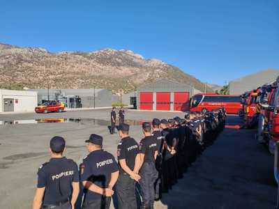 IGSU: Pompierii români care au sprijinit autorităţile din Grecia în lupta cu incendiile de vegetaţie şi-au încheiat misiunea