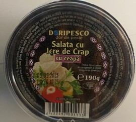 Lot de salată cu icre de crap, retras de la vânzare din cauza riscului de infectare cu Listeria monocytogenes