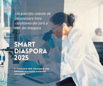 Conferinţa Smart Diaspora 2025 - „Diaspora şi prietenii ei” - Cluj-Napoca devine, la începutul lunii noiembrie, centrul excelenţei ştiinţifice internaţionale

