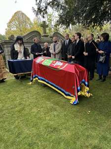 Sicriul cu rămăşiţele pământeşti ale lui Grigore Alexandru Ghyka, ultimul domn al Moldovei, depus duminică în Sala Unirii de la Palatul Cotroceni/ Când şi în ce condiţii este permis accesul publicului - VIDEO