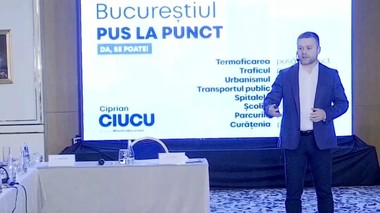Ciprian Ciucu şi-a prezentat programul pentru Primăria Capitalei: Conceptul de „Oraş-parc”, PUZ al cărui scop este regenerarea urbană pe axa Piaţa Unirii – Piaţa Victoriei, modernizarea centralelor de cvartal, Centura Verde 