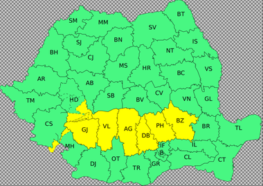 ANM: Weekend cu ploi, lapoviţă, ninsoare, vânt puternic şi vreme rece/ Atenţionare meteorologică de ploi abundente în zona montană şi deluroasă a judeţelor Gorj, Vâlcea, Argeş, Dâmboviţa, Prahova, Buzău, Hunedoara şi Mehedinţi/ Cum va fi în Capitală