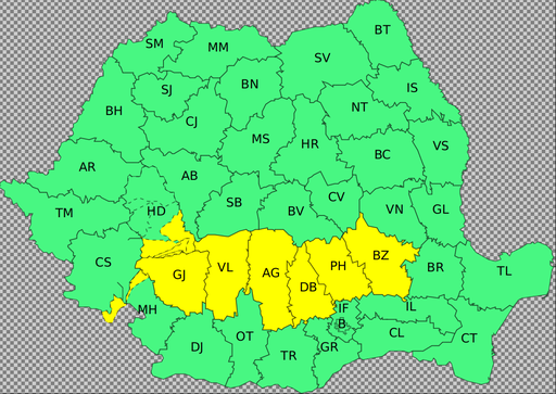 ANM: Weekend cu ploi, lapoviţă, ninsoare, vânt puternic şi vreme rece/ Atenţionare meteorologică de ploi abundente în zona montană şi deluroasă a judeţelor Gorj, Vâlcea, Argeş, Dâmboviţa, Prahova, Buzău, Hunedoara şi Mehedinţi/ Cum va fi în Capitală