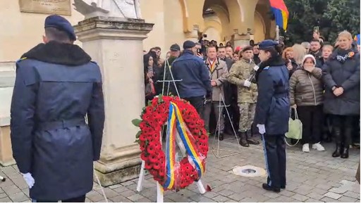 Huiduieli, duminică, la depunerea de coroane la Alba Iulia. O parte a publicului a huiduit când a fost depusă coroana din partea preşedintelui Nicuşor Dan - FOTO, VIDEO
