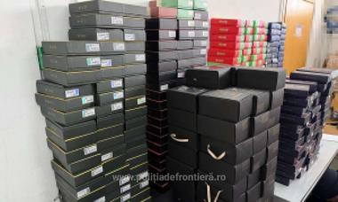 Giurgiu: Produse susceptibile a fi contrafăcute, în valoare de aproximativ 600.000 de lei, depistate de poliţiştii de frontieră, în urma unor acţiuni-fulger - FOTO