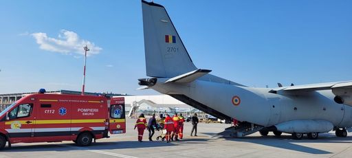 O aeronavă militară transportă în Belgia un pacient cu arsuri de la Craiova / La întoarcere va repatria doi români recuperaţi în spitalele belgiene