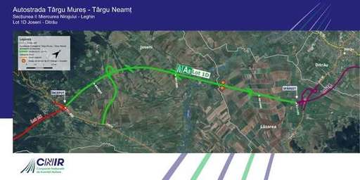 Ministrul Transporturilor, Ciprian Şerban: Începe proiectarea pentru încă un lot al Autostrăzii ,,Unirii”, Joseni-Ditrău / Asocierea de constructori din România şi Bulgaria are termen de 10 luni pentru realizarea Proiectului Tehnic